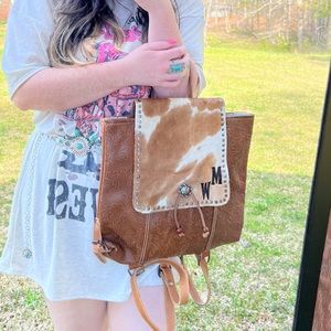MYRA COWHIDE BACKPACK